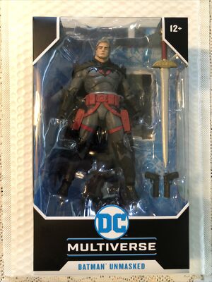 Mcfarlane DC Multiverse Batman Unmasked Flashpoint Action Figure IN HAND Rare!