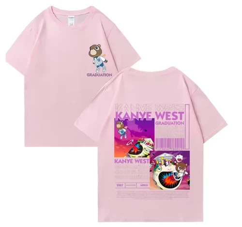 Kanye West Graduation Bear Double Sided Printed T shirt