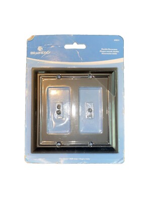 Brainerd 64211 New Black Architect Double Cover Plate, Sealed