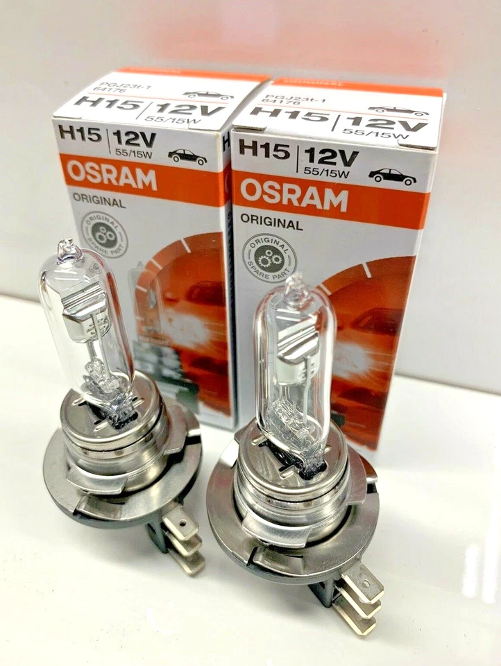 2x (PAR) OSRAM SYLVANIA H15 Bombilla Lámparas 64176 ALEMANIA Foto 2 de 4