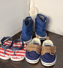 Baby Shoes Lot of 3 pair Sizes 0-6 Months. Crib shoes/ boots/sandles NWOT