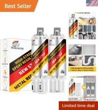 Professional Grade Metal and Plastic Repair Glue - 2 Pack for Long-Lasting Bond