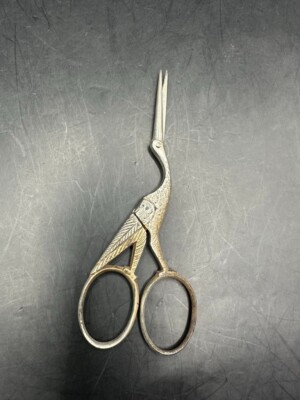 Antique Emrod Cutlery Co Stork Scissors Germany Vintage Retro Sewing Tool