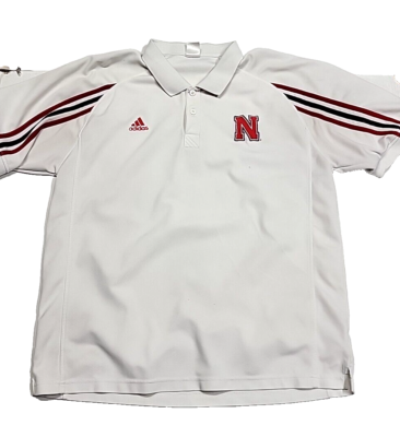 nebraska adidas polo