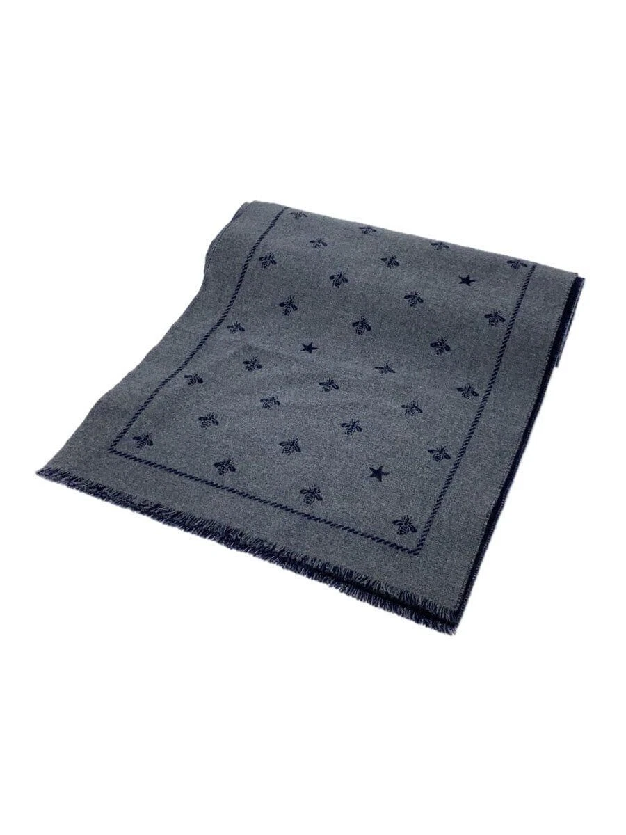 Echarpe GUCCI laine marine motif complet homme occasion