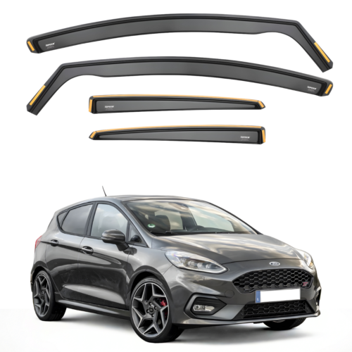ISPEED Wind Deflectors for Ford Fiesta MK8 2017-2024 5-Door Hatchback 4pc Set - Picture 2 of 10