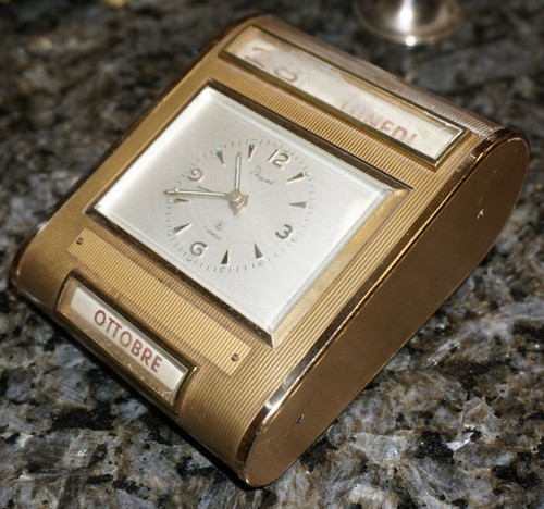 PHIGIED Jewel Calendar Desk Brass Vintage-Type Solar Udine | eBay