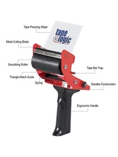 Tape Logic TDEC3 Mouse Trap Carton Sealing Tape Dispenser 3" Red/Black