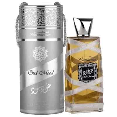 Oud Mood Reminiscence 100ml EDP by Lattafa | Oud Mood Silver Arabian Perfume