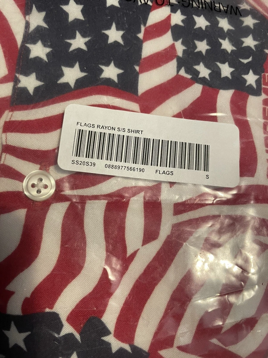 Supreme Flags Rayon S/S Shirt Men’s Size Small