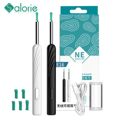 Smart Visual Ear Cleaner 1296P Camera WiFi Ear Wax Removal Tool with LED Light