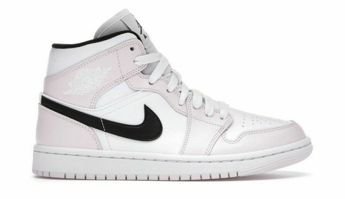 Jordan 1 Mid Barely Rose White Pink 