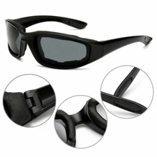 Wind Impact Resistant Foam Padded Men Women Motorcycle Riding Sunglasses Glasses