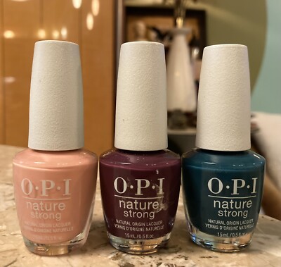 Opi Nail Lacquer Polish Lot Nature Strong Eco-maniac We Canyon Do Better +