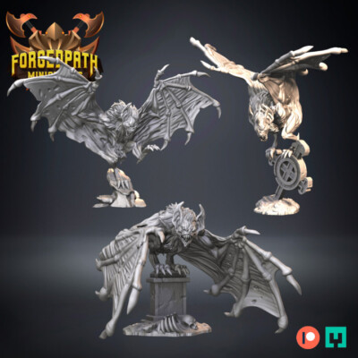 Riesige Vampirfledermäuse - wilder Vampir - Untote - Tabletop Wargaming Maßstab 32 mm