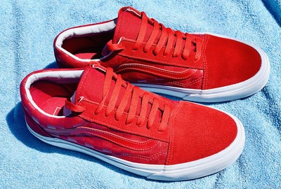 Checkered Vans Racing Red/white and 