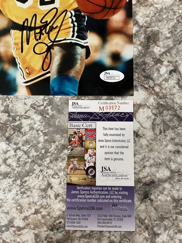 Magic Johnson HOF Signed Photo JSA Cert  - Image 2 of 3