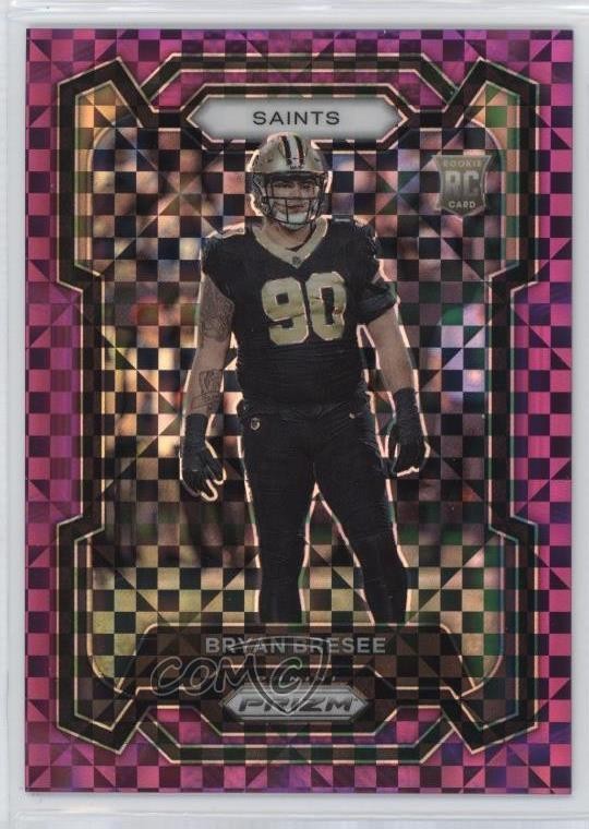 2023 Panini Prizm Rookies Purple Power Prizm 19/49 Bryan Bresee #372 Rookie RC