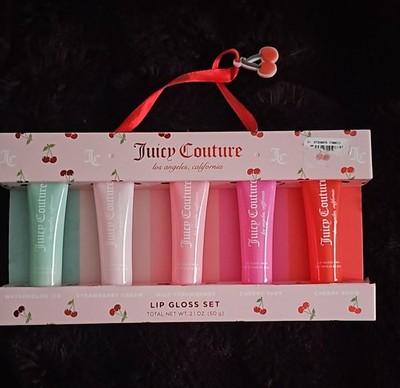 Juicy Couture Lip Oil Collection Shine Set Watermelon Ice Cherry Bomb 2.1 oz