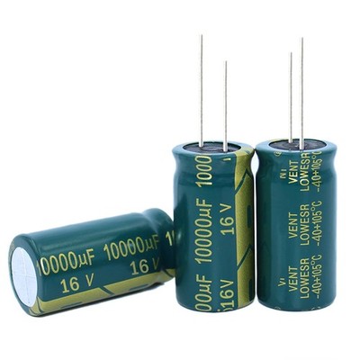 XUGERIP 10 PCS 16V 10000UF Electrolytic Capacitor, High Frequency Aluminum El...