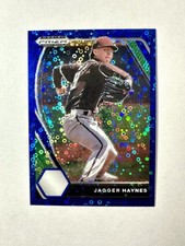 2021 Panini Prizm Draft Picks Jagger Haynes #PDP219 Blue No Huddle /25