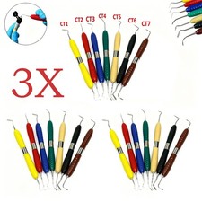 3x Dental Resin Aesthetic Restoration Kit Composite Filling Spatulas CT1-CT7
