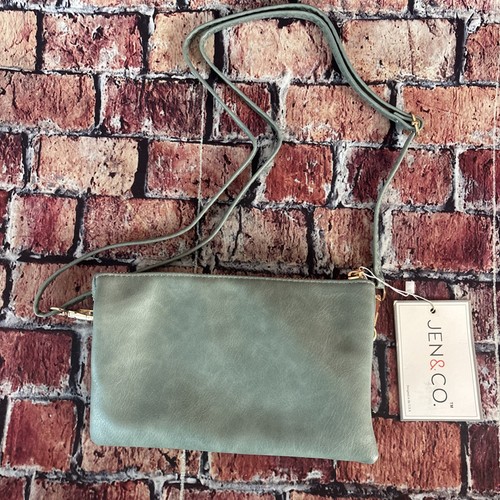 JEN & CO RILEY Vegan Crossbody Teal
