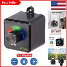3-Speed Electric Fan Speed Controller for Airflow - Compact Adjustable Regulator