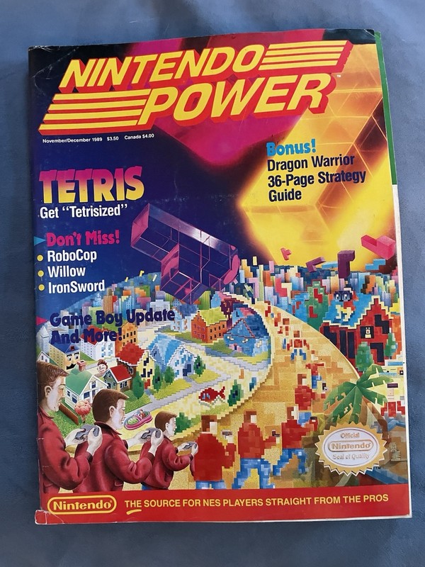 Nintendo Power Magazine November/December 1989 Poster & Bonus Strategy Guide