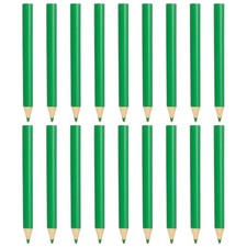 18 Pcs Wooden Colored Pencils Short Oil Based Colored Pencils, Light Green