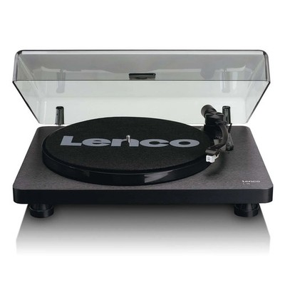 Lenco L-30BK - Plattenspieler mit Riemenantrieb - Auto-Stopp-Funktion - Schwarz