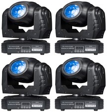 4 American DJ Eliminator Stealth Beam 60W RGBW LED DMX Moving Head Beam Lights