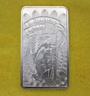 E PLURIBUS UNUM LADY LIBERTY 10 TROY oz 999 FINE SILVER BAR FREE SHIPPING