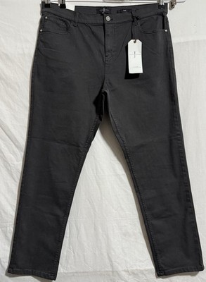 Jasper Conran Faded Black With Shadow Of Grey Skinny Jeans Size 18 Leg 30