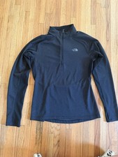The North Face Shirt Women s XL Black FlashDry 1/4 Zip Running Performance