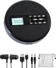 CD Player Portable with Speakers - Rechargeable Personal CD Player for Car and