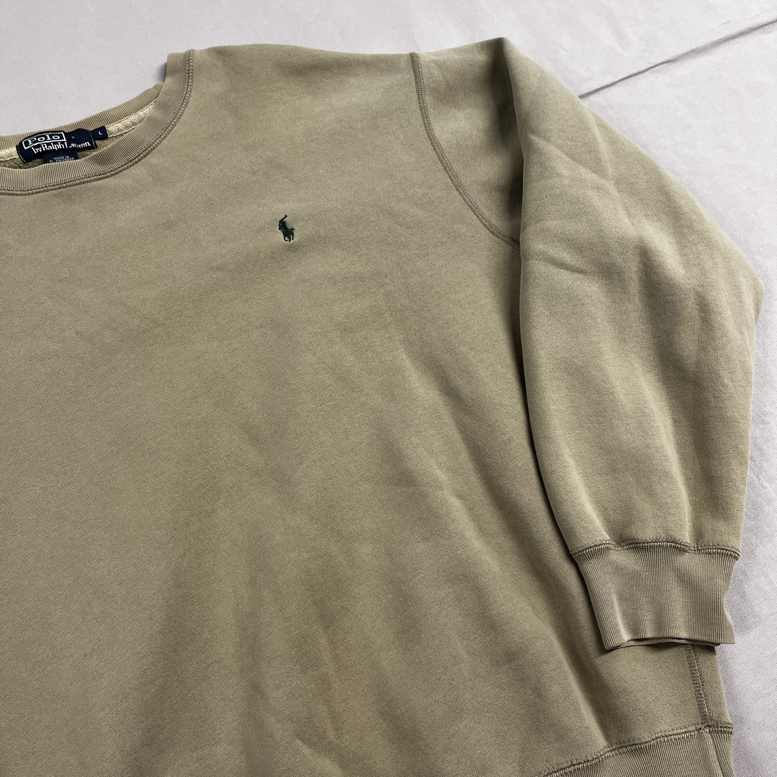 Polo vintage Ralph Lauren Little Pony Essential girocollo taglia L ampia