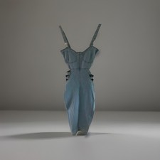 Den Dress, midi Length With Cut Out Side Detail. Very Unusual. Size 6