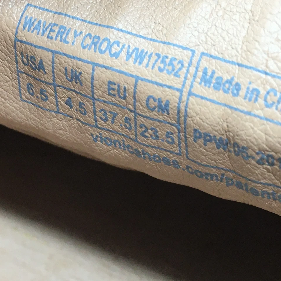 Vionic Waverly Croc Penny Mocasines Zapatos Mujer Talla 6.5 Cuero Marrón Ortopédico Foto 2 de 4