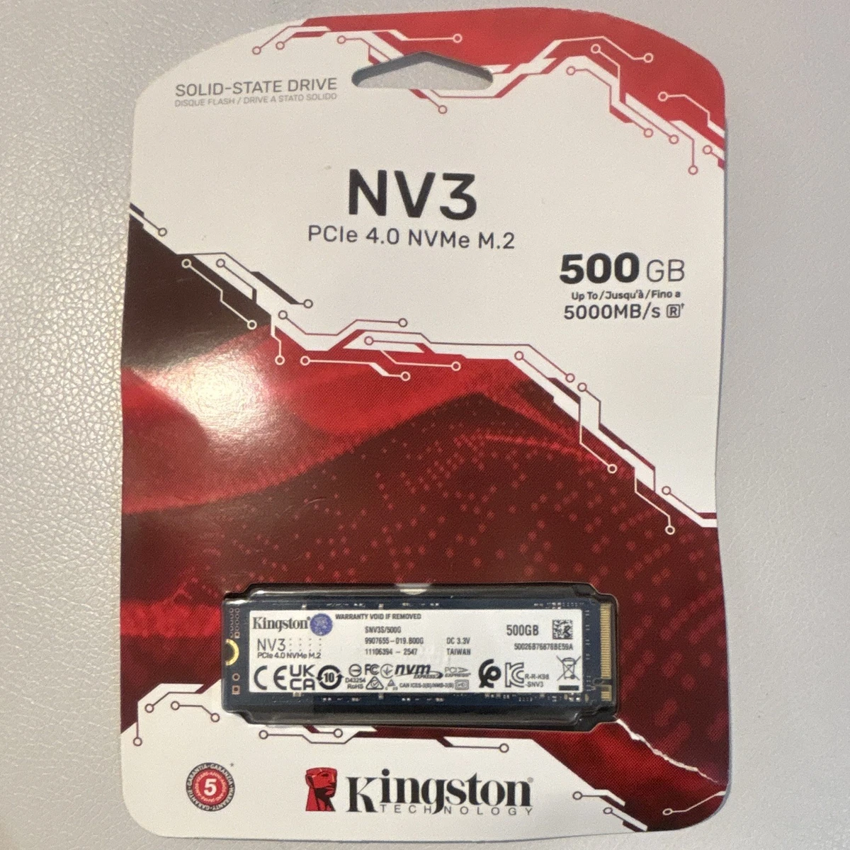 Kingston M.2 Interface 500 GB Storage Capacity Solid State Drives