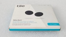 Tile Sticker Bluetooth Tracker Black 2  Pack New Sealed Packing