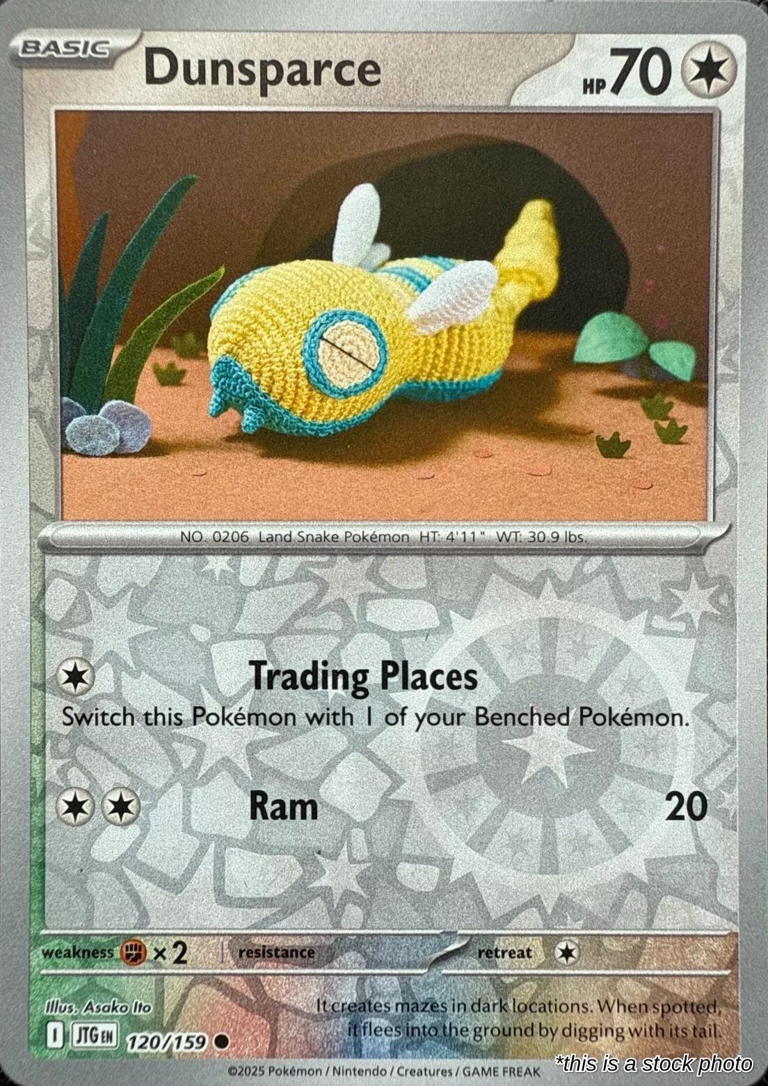 Dunsparce [JTG - 120/159] Reverse Holofoil Pokemon NM