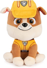 Official PAW Patrol Rubble in Signature Construction Uniform Plush Toy, Stuffed