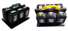 Akkuhalter Transportbox für Makita Metabo Einhell Bosch Parkside Akku 14,4V 18V