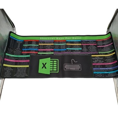 Raryine Excel-Spickzettel-Schreibtischunterlage mit Tastaturbereich, über 150 Ex