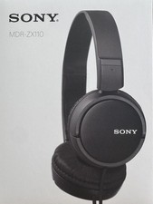 Sony MDRZX110/BZ Series Stereo Headphones, MDR-ZX110 Black MADE IN JAPAN