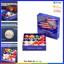 Billiard Balls Set 16 Pool Balls 2-1/4 Inch 6 oz Phenolic Resin Regulation