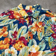Vintage 90  s Jams World     Short Sleeve Hawaiian Button-Up Shirt L