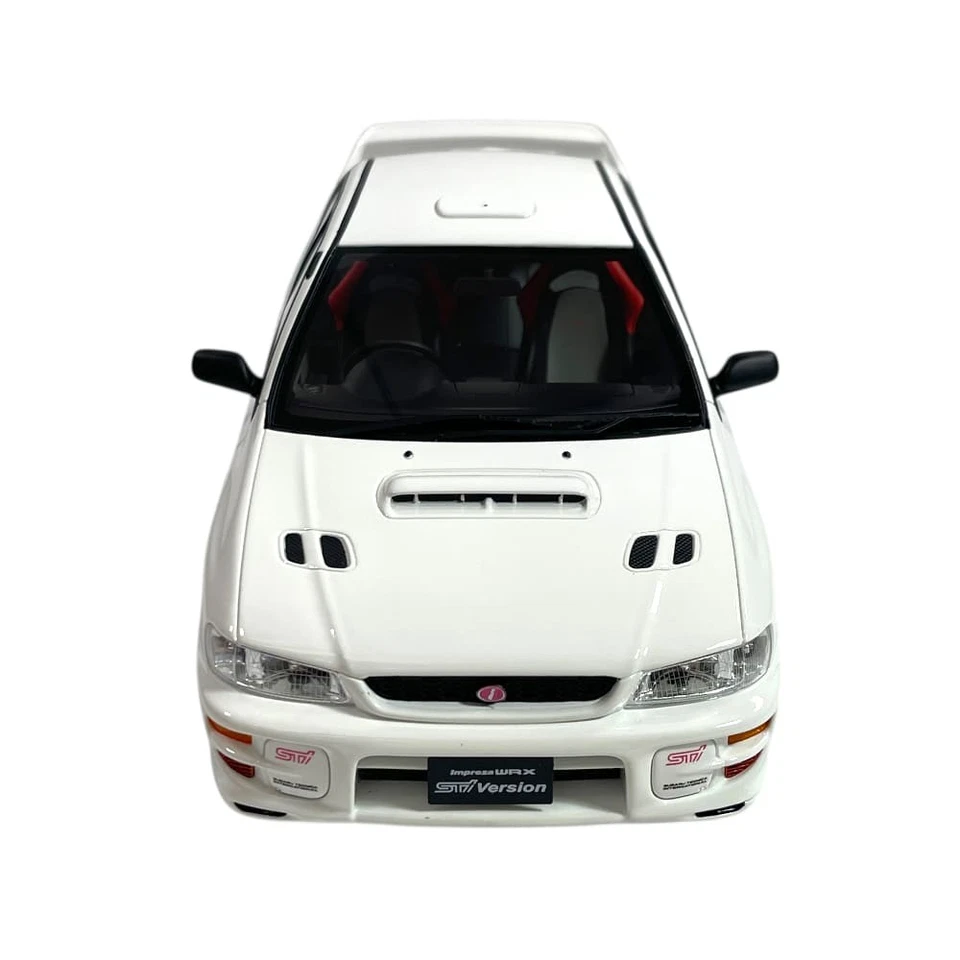 Modellino Auto OttoMobile 1/18 Subaru Impreza WRX Type RA STI 2000 Pure White - Immagine 2 di 4