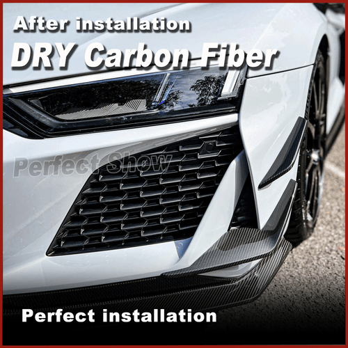 Alerón divisor de aletas de carbono Canards para Audi R8 V10 GT DRY - Imagen 5 de 12